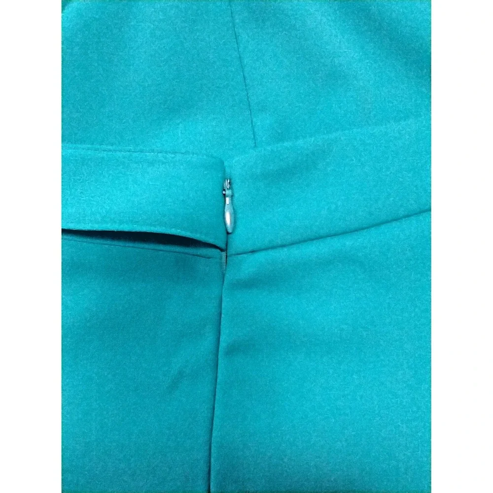 Michael Kors Teal Mini Pencil Skirt Size L NWT Classic Tailored